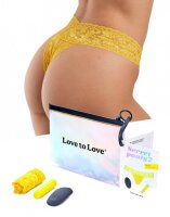 Love to Love Secret Panty 2 Panty Vibrator with remote control Yellow