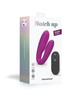 Love to Love Match Up Couple Vibrator with Remote Control Pink