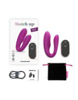 Love to Love Match Up Couple Vibrator with Remote Control Pink