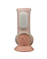 LoveToy Silk Knights Ring Vibrating Penis Sleeve White