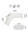 LoveToy Silk Knights Ring Vibrating Penis Sleeve White
