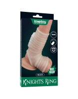 LoveToy Wave Knights Ring Vibrating Penis Sleeve White