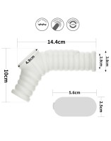 LoveToy Wave Knights Ring Vibrating Penis Sleeve White