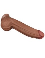 LoveToy - Sliding Skin Dildo 31 cm - Brown
