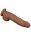 LoveToy - Sliding Skin Dildo 31 cm - Brown
