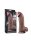 LoveToy Dual Layered Silicone Dildo XXL 28 cm (&Oslash;7.4 cm) Brown
