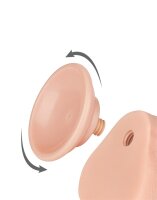 LoveToy - Sliding Skin Dildo 20 cm (&Oslash; 4 cm) - Nude