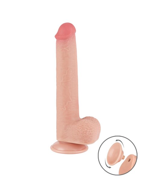 LoveToy - Sliding Skin Dildo 22 cm (&Oslash; 3.7 cm) - Nude