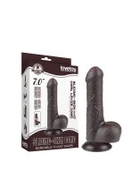 LoveToy - Sliding Skin Dildo 18.3 cm (&Oslash; 3.5 cm) - Black