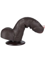 LoveToy - Sliding Skin Dildo 18.3 cm (&Oslash; 3.5 cm) - Black