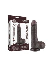 LoveToy - Sliding Skin Dildo 19.5 cm (&Oslash; 3.7 cm) - Black