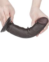 LoveToy - Sliding Skin Dildo 20 cm (&Oslash; 3.8 cm)  - Black