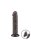 LoveToy - Sliding Skin Dildo 20 cm (&Oslash; 3.8 cm)  - Black