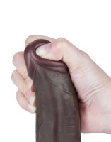 LoveToy - Sliding Skin Dildo 22 cm (&Oslash; 4.3 cm) - Black
