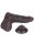 LoveToy - Sliding Skin Dildo 22 cm (&Oslash; 4.3 cm) - Black