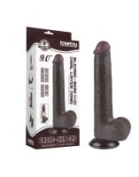 LoveToy - Sliding Skin Dildo 22 cm (&Oslash; 3.7 cm) - Black