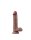 LoveToy - Dual Layered Silicone Dildo 19.5 cm (&Oslash; 3.7 cm) - Brown