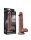 LoveToy - Dual Layered Silicone Dildo 19.5 cm (&Oslash; 3.7 cm) - Brown