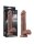 LoveToy - Dual Layered Silicone Dildo 20.5 cm (&Oslash; 4 cm) - Brown