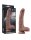 LoveToy - Dual Layered Silicone Dildo 22 cm (&Oslash; 4.2 cm) - Brown