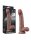LoveToy - Dual Layered Silicone Dildo 22.5 cm (&Oslash; 4.2 cm) - Brown