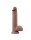 LoveToy - Dual Layered Silicone Dildo 23.5 cm (&Oslash; 4.3 cm) - Brown