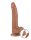 LoveToy - Sliding Skin Dildo 20 cm (&Oslash; 4 cm) - Brown