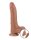 LoveToy - Sliding Skin Dildo 22 cm (&Oslash; 4.3 cm) - Brown