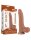 LoveToy - Sliding Skin Dildo 22 cm (&Oslash; 4.3 cm) - Brown