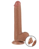 LoveToy - Sliding Skin Dildo 22 cm (&Oslash; 3.7 cm) - Brown
