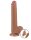 LoveToy - Sliding Skin Dildo 22 cm (&Oslash; 3.7 cm) - Brown