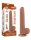 LoveToy - Sliding Skin Dildo 22 cm (&Oslash; 3.7 cm) - Brown