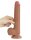 LoveToy - Sliding Skin Dildo 22 cm (&Oslash; 3.7 cm) - Brown