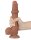 LoveToy - Sliding Skin Dildo 22 cm (&Oslash; 3.7 cm) - Brown