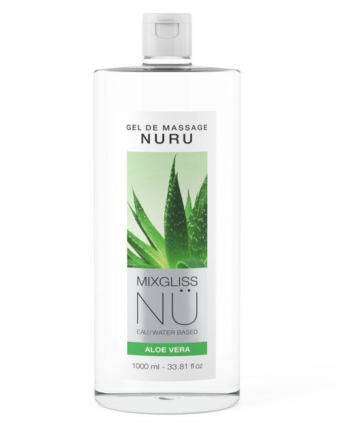 Mixgliss NU Aloe Vera 2-in-1 Massage Gel and Water-based Lubricant 1000 ml