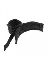 Rimba Soft Bondage Handcuffs With Mask Adjustable Black