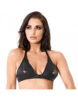 Rimba Peephole Bra Click Fastening One Size Black