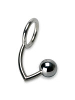 Rimba Cockring with Anal Lock XL Silver