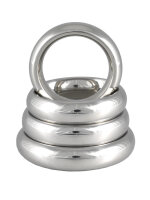 Rimba Cockring aus Edelstahl Silber &Oslash; 5 cm