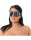 Rimba Leather and Metal Eye Mask Silver Black