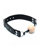 Rimba ball gag with wooden ball black &Oslash; 4 cm