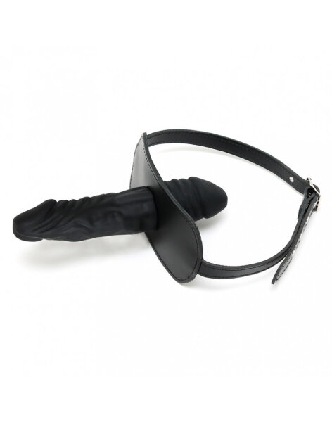 Rimba Gag with Dildo on Inside and Outside Black &Oslash; 4 cm