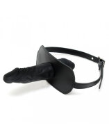 Rimba Gag with Dildo on Inside and Outside Black &Oslash; 4 cm