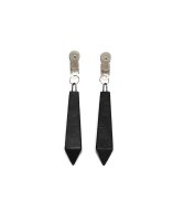 Rimba Nippelklemmen mit Gewicht Schwarz Silber 2 x 150 g