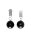 Rimba Nippelklemmen mit Gewicht Schwarz Silber 2 x 150 g