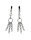 Rimba Nipple Clamps with Metal Chains Silver 2 Pieces