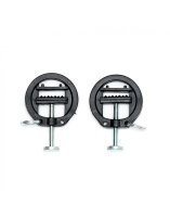 Rimba Plastic Nipple Clamps with Key Ring Black Silver 2 Pieces