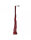 Rimba Whip with 12 Hand-Braided Leather Strands Red Black