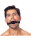 Rimba Ball Gag with Silicone Ball Black &Oslash; 4.4 cm