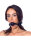 Rimba Ball Gag with Silicone Ball Black &Oslash; 4.4 cm
